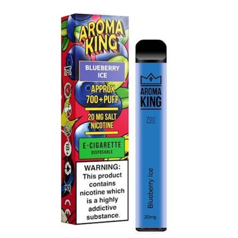 Jednorazowy e-papieros Aroma King Comic 700 20mg - Borówka Ice / Blueberry Ice