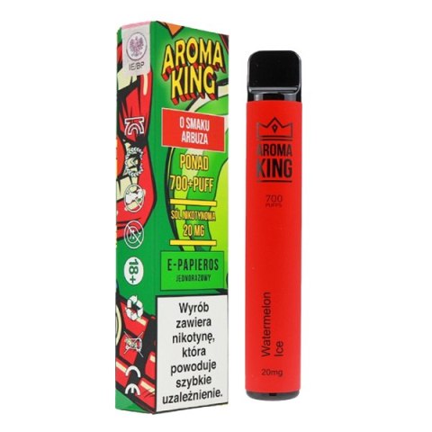 Jednorazowy e-papieros Aroma King Comic 700 20mg - Chłodny Arbuz / Watermelon Ice