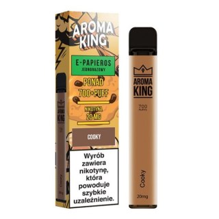 Jednorazowy e-papieros Aroma King Comic 700 20mg - Cooky / Ciasteczka