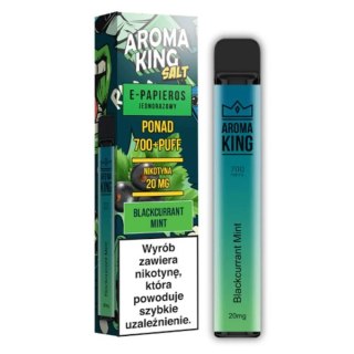 Jednorazowy e-papieros Aroma King Comic 700 20mg - Czarna Porzeczka Mięta / Blackcurrant Mint