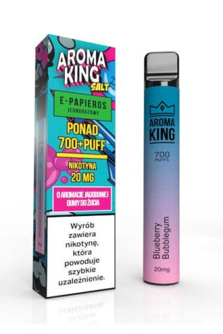 Jednorazowy e-papieros Aroma King Comic 700 20mg - Jagodowa Guma do Żucia / Blueberry Bubblegum