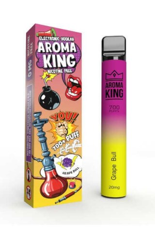 Jednorazowy e-papieros Aroma King Comic 700 20mg - Winogrono Energetyk Ice / Grape Bull