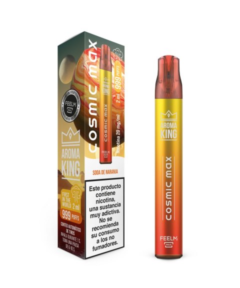 Jednorazowy e-papieros Aroma King Cosmic Max 999+ puffs 20mg - Pink Orange Fizz