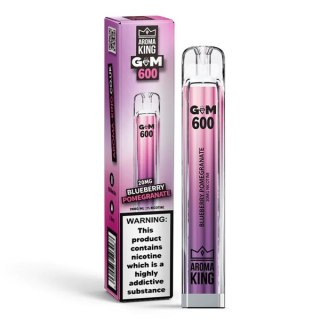 Jednorazowy e-papieros Aroma King Gem 700 puffs 0mg (bez nikotyny) - Blueberry Pomegranate