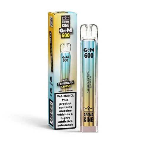 Jednorazowy e-papieros Aroma King Gem 700 puffs 0mg (bez nikotyny) - Caribbean Crush