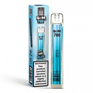 Jednorazowy e-papieros Aroma King Gem 700 puffs 0mg (bez nikotyny) - Mr Blue