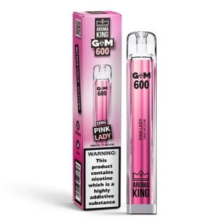 Jednorazowy e-papieros Aroma King Gem 700 puffs 0mg (bez nikotyny) - Pink Lady