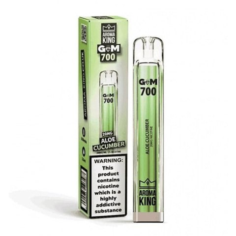 Jednorazowy e-papieros Aroma King Gem 700 puffs 20mg - Aloe Cucumber