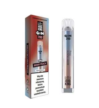 Jednorazowy e-papieros Aroma King Gem 700 puffs 20mg - Berry Peach