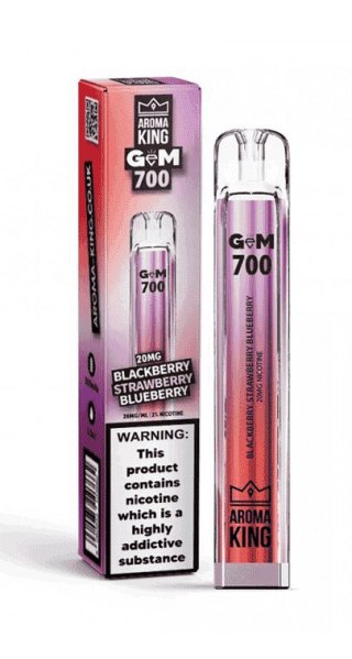 Jednorazowy e-papieros Aroma King Gem 700 puffs 20mg - Blackberry Strawberry Blueberry