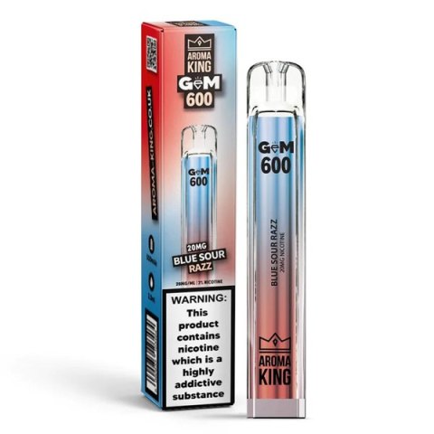 Jednorazowy e-papieros Aroma King Gem 700 puffs 20mg - Blue Razz