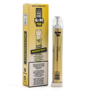 Jednorazowy e-papieros Aroma King Gem 700 puffs 20mg - Passion Fruit