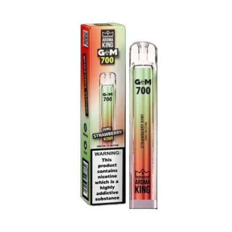 Jednorazowy e-papieros Aroma King Gem 700 puffs 20mg - Strawberry Kiwi