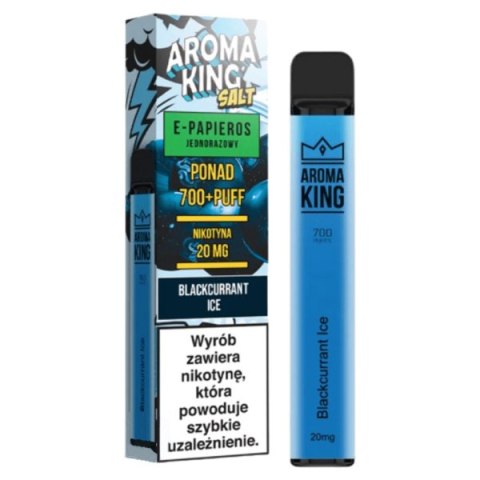 Jednorazowy e-papieros Aroma King Hookah 700 puffs 0mg (bez nikotyny) - Blackcurrant Ice