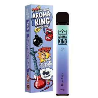 Jednorazowy e-papieros Aroma King Hookah 700 puffs 0mg (bez nikotyny) - Blue Razz