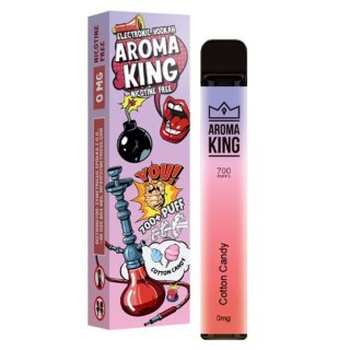 Jednorazowy e-papieros Aroma King Hookah 700 puffs 0mg (bez nikotyny) - Cotton Candy