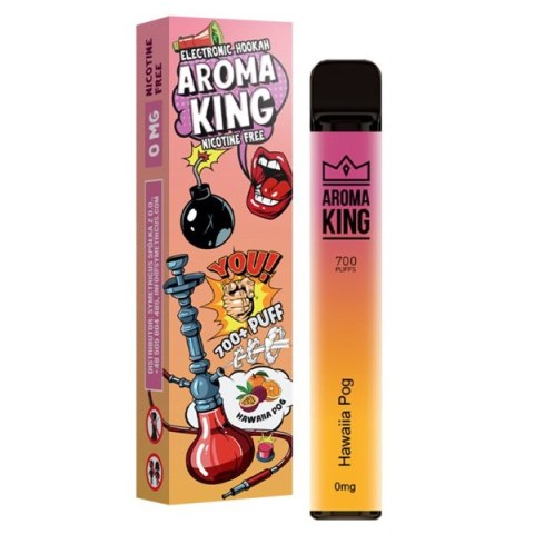 Jednorazowy e-papieros Aroma King Hookah 700 puffs 0mg (bez nikotyny) - Hawaiian POG