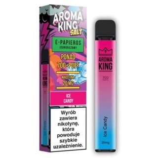 Jednorazowy e-papieros Aroma King Hookah 700 puffs 0mg (bez nikotyny) - Ice Candy