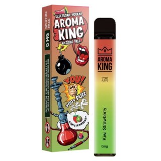 Jednorazowy e-papieros Aroma King Hookah 700 puffs 0mg (bez nikotyny) - Kiwi Strawberry