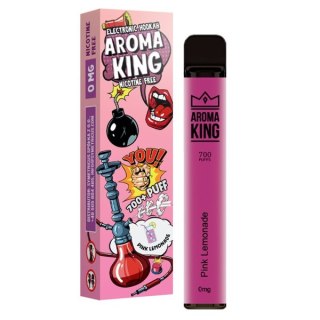 Jednorazowy e-papieros Aroma King Hookah 700 puffs 0mg (bez nikotyny) - Pink Lemonade