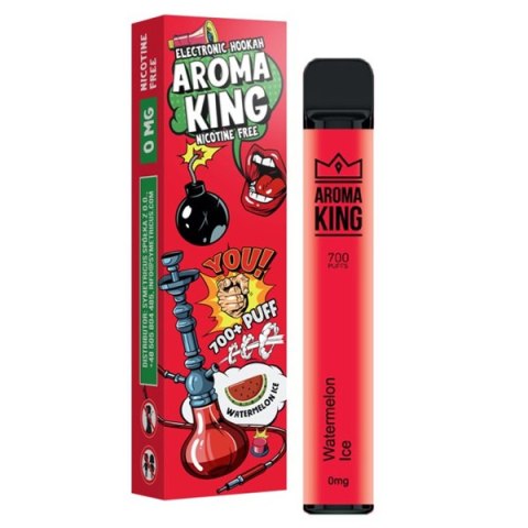 Jednorazowy e-papieros Aroma King Hookah 700 puffs 0mg (bez nikotyny) - Watermelon Ice