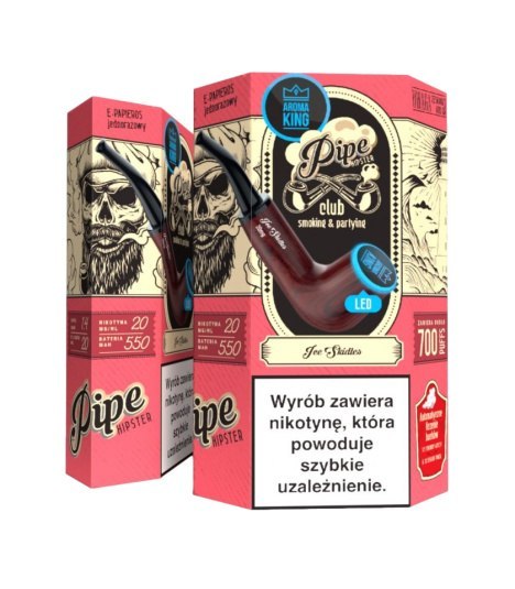 Jednorazowy e-papieros Aroma King Pipe Ray 700+ 20mg Salt - Ice Skidles