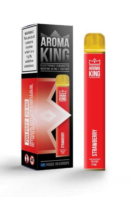 Jednorazowy e-papieros Aroma King Q-Bar 700 Puffs 20mg - Strawberry