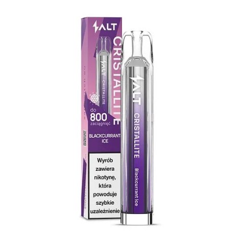 Jednorazowy e-papieros Crystallite 800 Puffs 20mg - Blackcurrant Ice