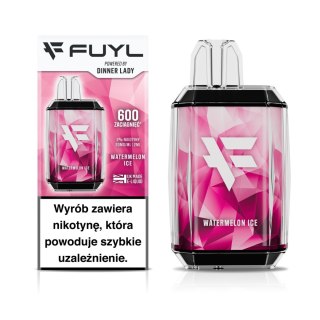 Jednorazowy e-papieros Dinner Lady FUYL 600 puffs 20mg - Watermelon Ice