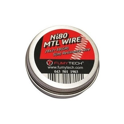 Drut Fumytech - Fused Clapton Ni80 MTL Coil Wire (28x2Ga + 38Ga 5m)