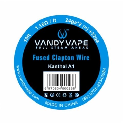 Drut Vandy Vape - Fused Clapton Coil Wire KA1 (2*24ga + 32ga 10ft)