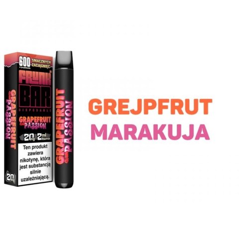 Jednorazowy e-papieros FRUNK BAR 800+ 20mg - Grapefruit Passion