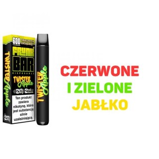 Jednorazowy e-papieros FRUNK BAR 800+ 20mg - Twisted Apple