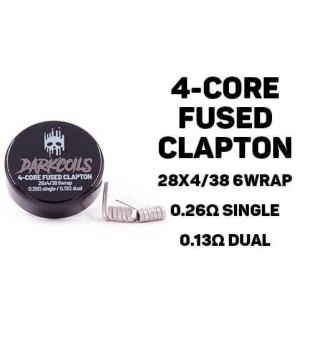 Grzałka DARK COILS - 0,13Ω 4-Core Fused Clapton