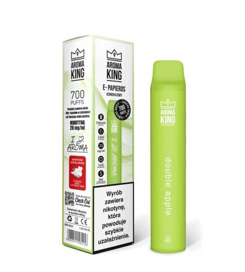 Jednorazowy e-papieros I Love Aroma King 700 Puffs - Double Apple 20mg