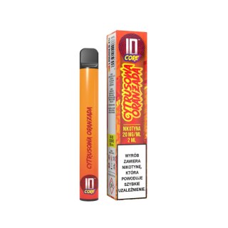 Jednorazowy e-papieros ID CORE 600-800 Puffs 20mg - Cytrusowa Oranżada