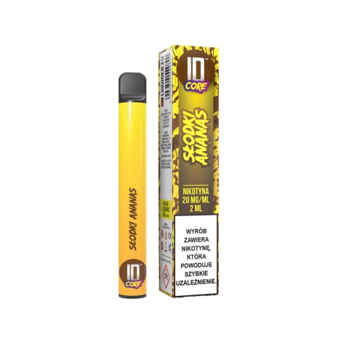 Jednorazowy e-papieros ID CORE 600-800 Puffs 20mg - Słodki Ananas