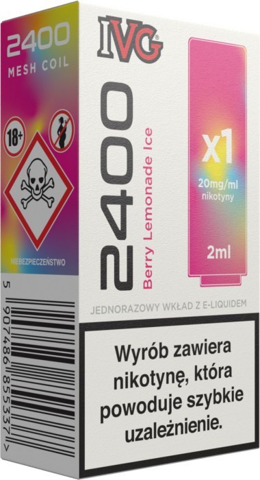 Wkład do e-papierosa IVG 2400 - Berry Lemonade Ice 20mg