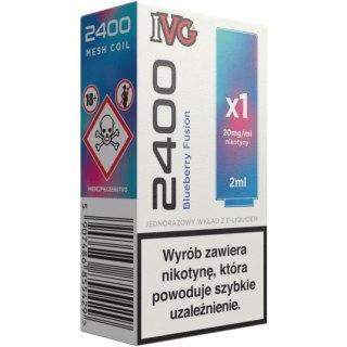 Wkład do e-papierosa IVG 2400 - Blueberry Fusion 20mg