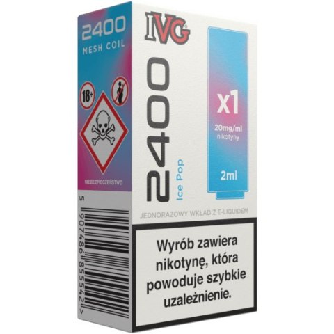 Wkład do e-papierosa IVG 2400 - Ice Pop 20mg