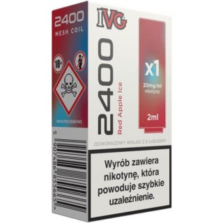 Wkład do e-papierosa IVG 2400 - Red Apple Ice 20mg