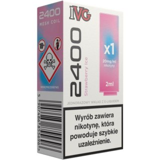 Wkład do e-papierosa IVG 2400 - Strawberry Ice 20mg