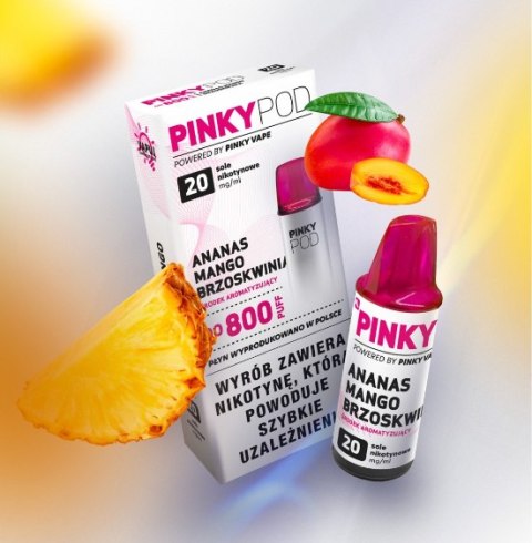 Wkład do e-papierosa Pinky POD - Ananas Brzoskwinia Mango