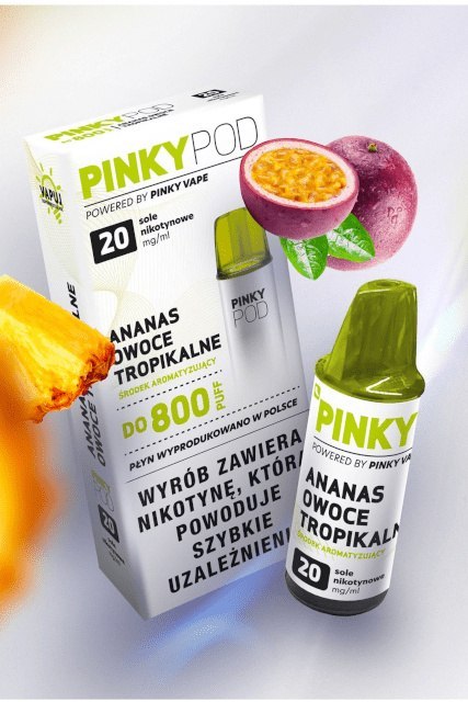 Wkład do e-papierosa Pinky POD - Ananas Owoce Tropikalne