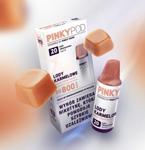 Wkład do e-papierosa Pinky POD - Lody Karmelowe 20mg