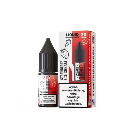 Liquid Aroma King Salt 20mg - Strawberry Ice Cream