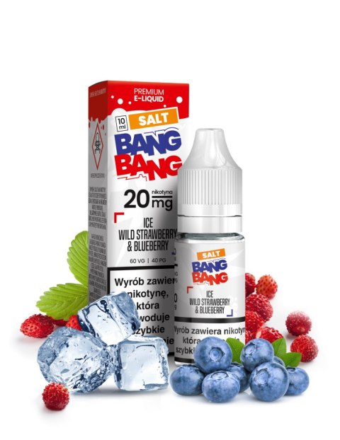 Liquid BANG BANG Salt 20mg - Ice Wild Strawberry Bubblegum