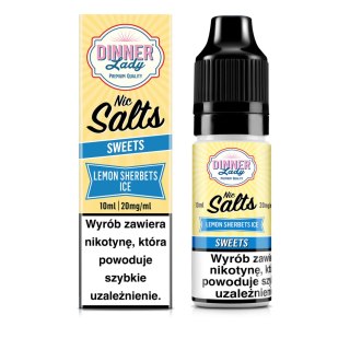 Liquid Dinner Lady Salt 20mg - Lemon Sherbets