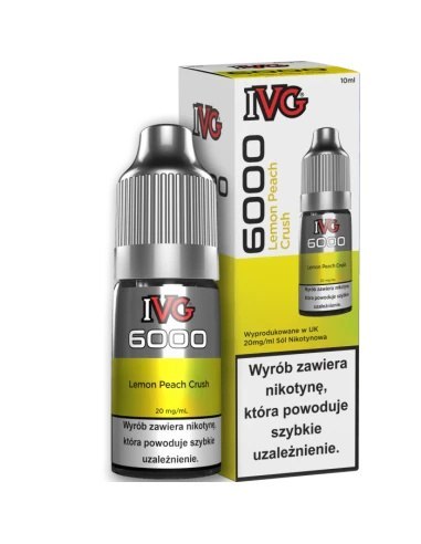 Liquid IVG 6000 Salt 20mg - Lemon Peach Crush