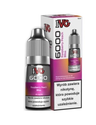 Liquid IVG 6000 Salt 20mg - Raspberry Peach Bliss